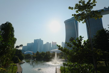 view of Singapore city
