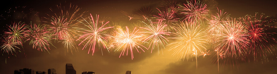 Wunderschönes Feuerwerk