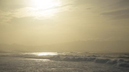 Sunset of the ocean