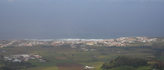 top view of the ocean