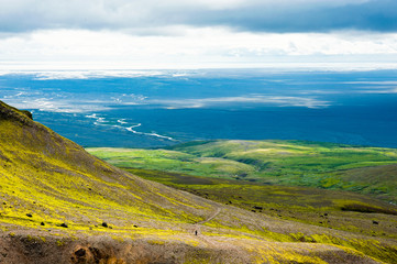 Wandern im Nationalpark, Skaftafell auf Island