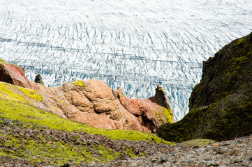 Wandern im Nationalpark, Skaftafell auf Island