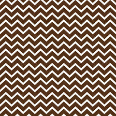 Chevron Seamless Pattern - Graphic brown and white chevron or zig zag pattern