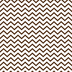 Chevron Seamless Pattern - Graphic brown and white chevron or zig zag pattern