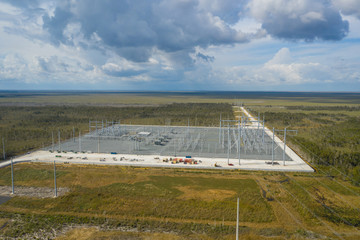 Aerial image power relay station