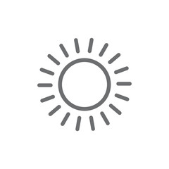 gray sun symbol