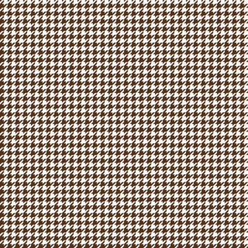 Houndstooth Seamless Pattern - Classic brown and white houndstooth texture
