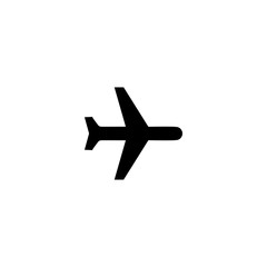 Obraz premium black flying airplane