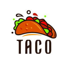 taco logo template vector illustration