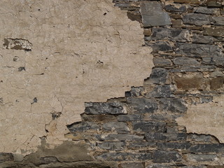 mur, de pierre, Cap-Tourmante, Québec, Canada
