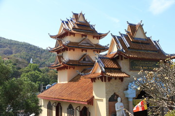 Obraz premium Buddhist Monastery in Vung Tau, Vietnam