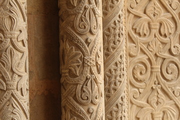 Sé Velha, Coimbra. Detalhe das paredes.