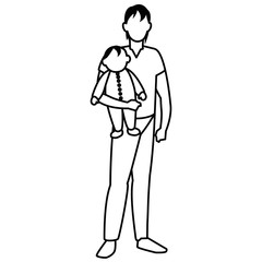 Man and baby design