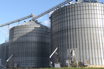 Obraz premium Grain silos