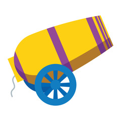 Naklejka premium circus canon isolated icon