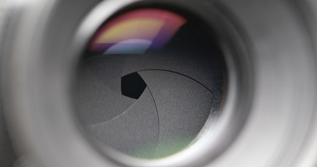 Changing Camera lens aperture