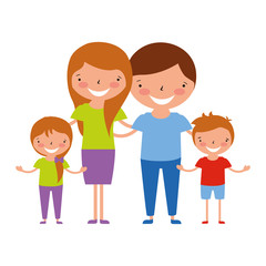 family characters cartoon