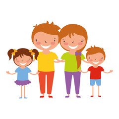 family characters cartoon