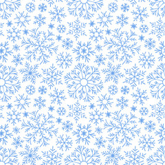 Christmas seamless doodle pattern