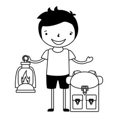 kid vacation camping