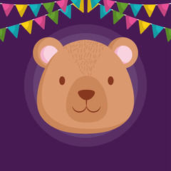 Obraz premium cute bear teddy character