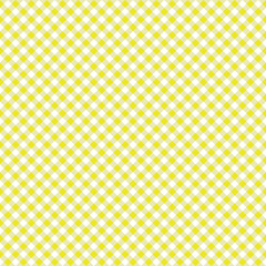 Smooth Diagonal Gingham Seamless Pattern - Smooth diagonal yellow and white classic gingham texture