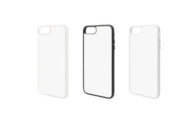 Phone case for protection  on isolated background with clipping path.