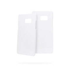 White phone case on isolated background with clipping path.