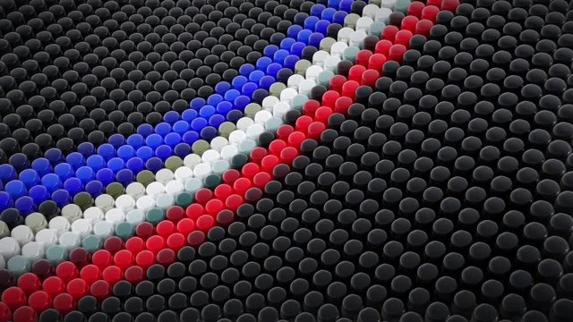 Tricolour Abstract Array Animation Loop