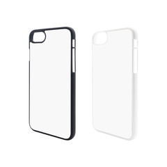 Phone case on isolated background with clipping path. Mobile cover for montage or your design.