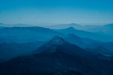 Blue Mountains landscape and sky  