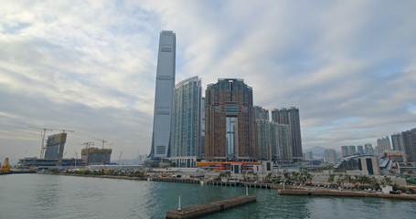 Naklejka premium Hong Kong skyline