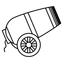 circus canon isolated icon