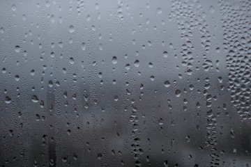 water drops on the glass