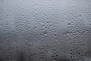water drops on glass