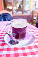 Hot Himalayan Java Coffee Isolated on a Table
