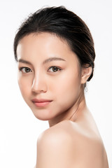 Obraz premium Beautiful Young asian Woman with Clean Fresh Skin