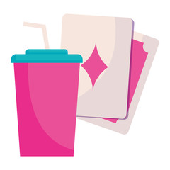 poker cards with soda © djvstock