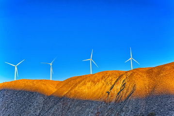 Wind generators in the endless fields.