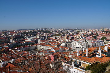 Fototapeta na wymiar View from Castelo de Sao Jorge - Lisbon