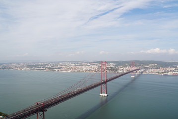View from Christo Rei statue - Lisbon