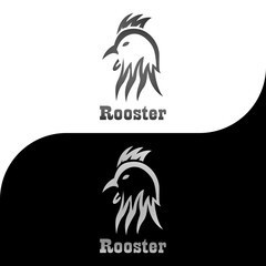 This logo has the head of a rooster. This logo is good for use by a company and business. Or it can also be used as an application logo and various other creative businesses.