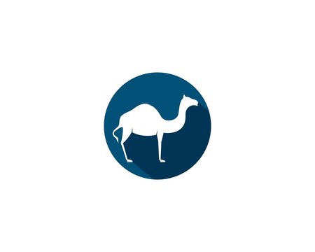 Camel logo template vector icon illustration