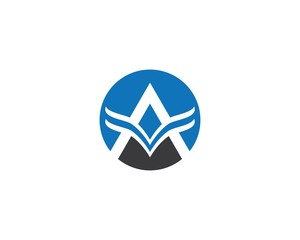 A letter logo vector icon illustration