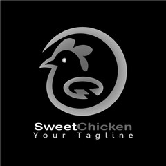 This logo has a picture of a chicken. This logo is good for use by a company and business. Or it can also be used as an application logo and various other creative businesses.