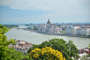 day view of the Parliament of Budapest, Hungary