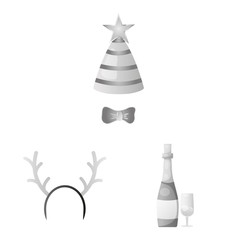 Vector design of party and birthday sign. Collection of party and celebration stock symbol for web.