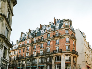 PARIS, FRANCE - DECEMBER 25, 2018: Street view of Paris city, France.