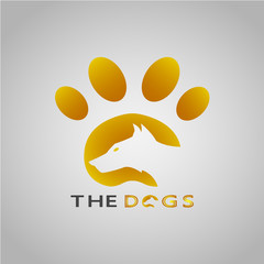 This logo shows a dog with its footprint as the background. This logo is good for use by companies or businesses. But this logo can also be used as an app logo and various other creative business.