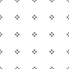 Cross stitch, seamless decorative pattern. Embroidery and knitting. Abstract geometric background. Ethnic ornaments.
